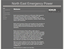 Tablet Screenshot of neemergencypower.com